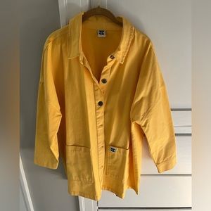 Sunflower yellow Lucy and Yak “Olly” twill cargo jacket